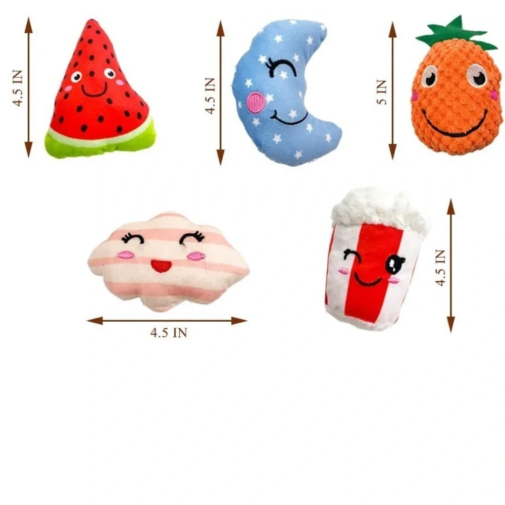 Colorful Plush Dog Toy Set 14